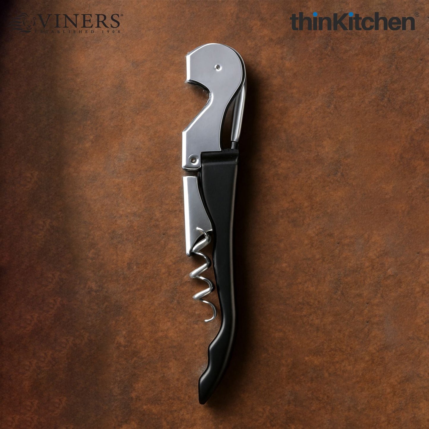 Viners Corkscrew – Two-Step Double-Lever with Retractable Blade