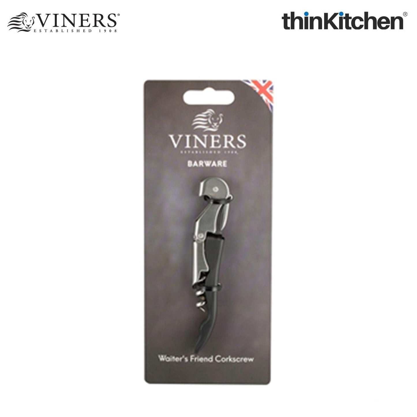Viners Corkscrew – Two-Step Double-Lever with Retractable Blade