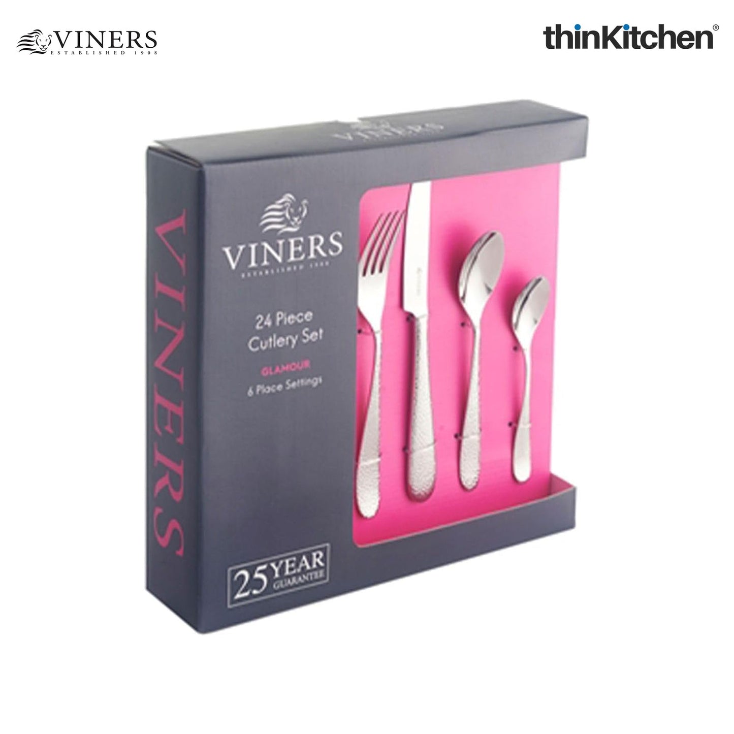 Viners Glamour 18/0 24-Piece Cutlery Giftbox Set