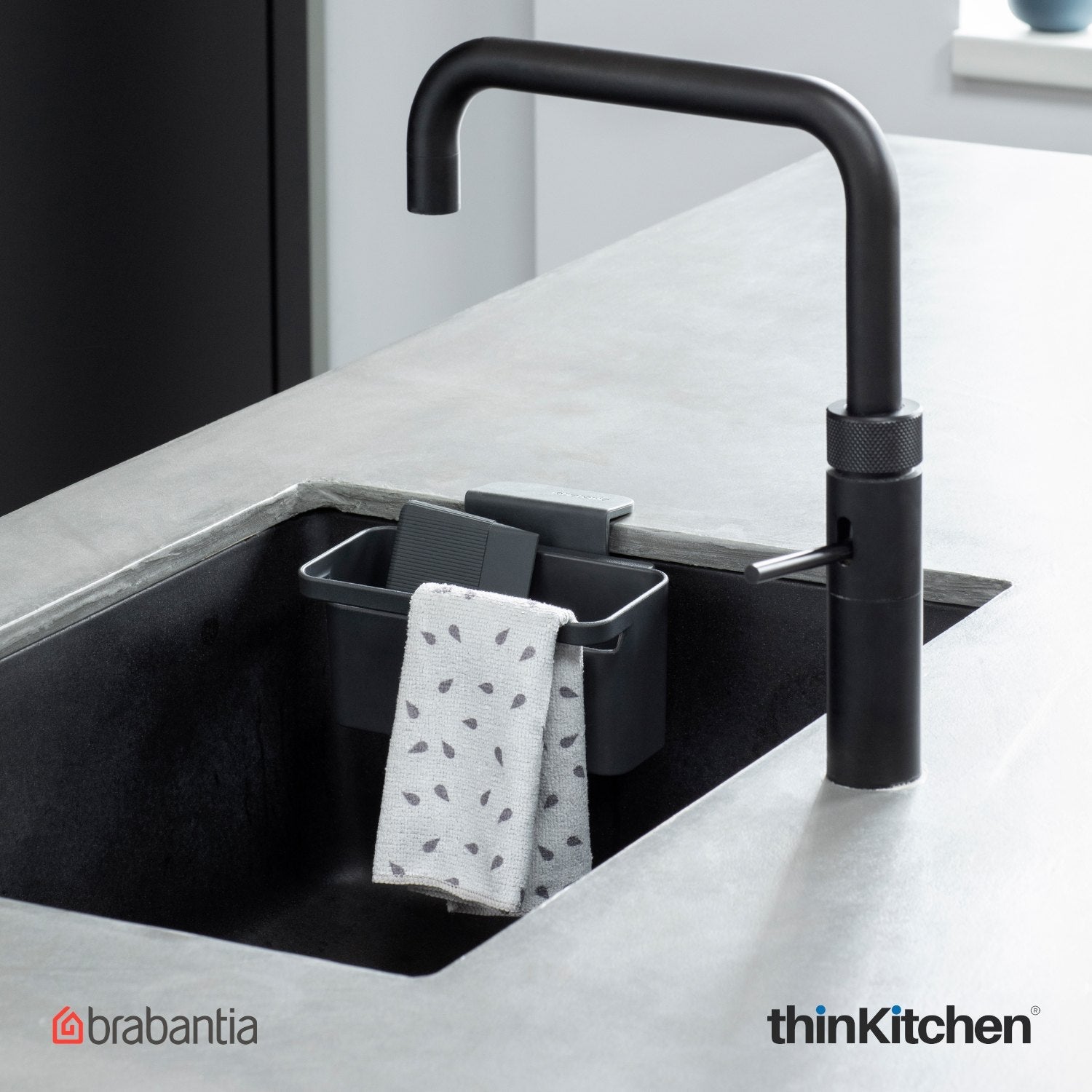 Brabantia In Sink Organiser Dark Grey - 7