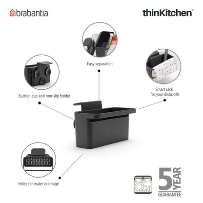 Brabantia In Sink Organiser Dark Grey