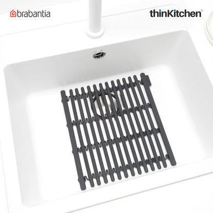Brabantia Dish Washing Organising Sink Mat Dark Grey