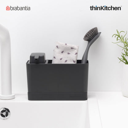 Brabantia Sink Organiser Set Sink Organiser And Soap Dispenser Dark Grey