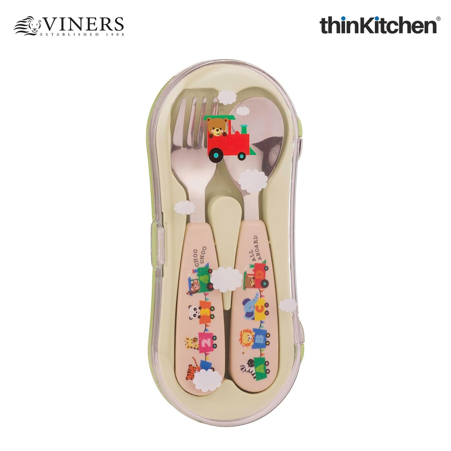Viners 2-Piece Cutlery Travel Set (Fork, Spoon & Travel Case)