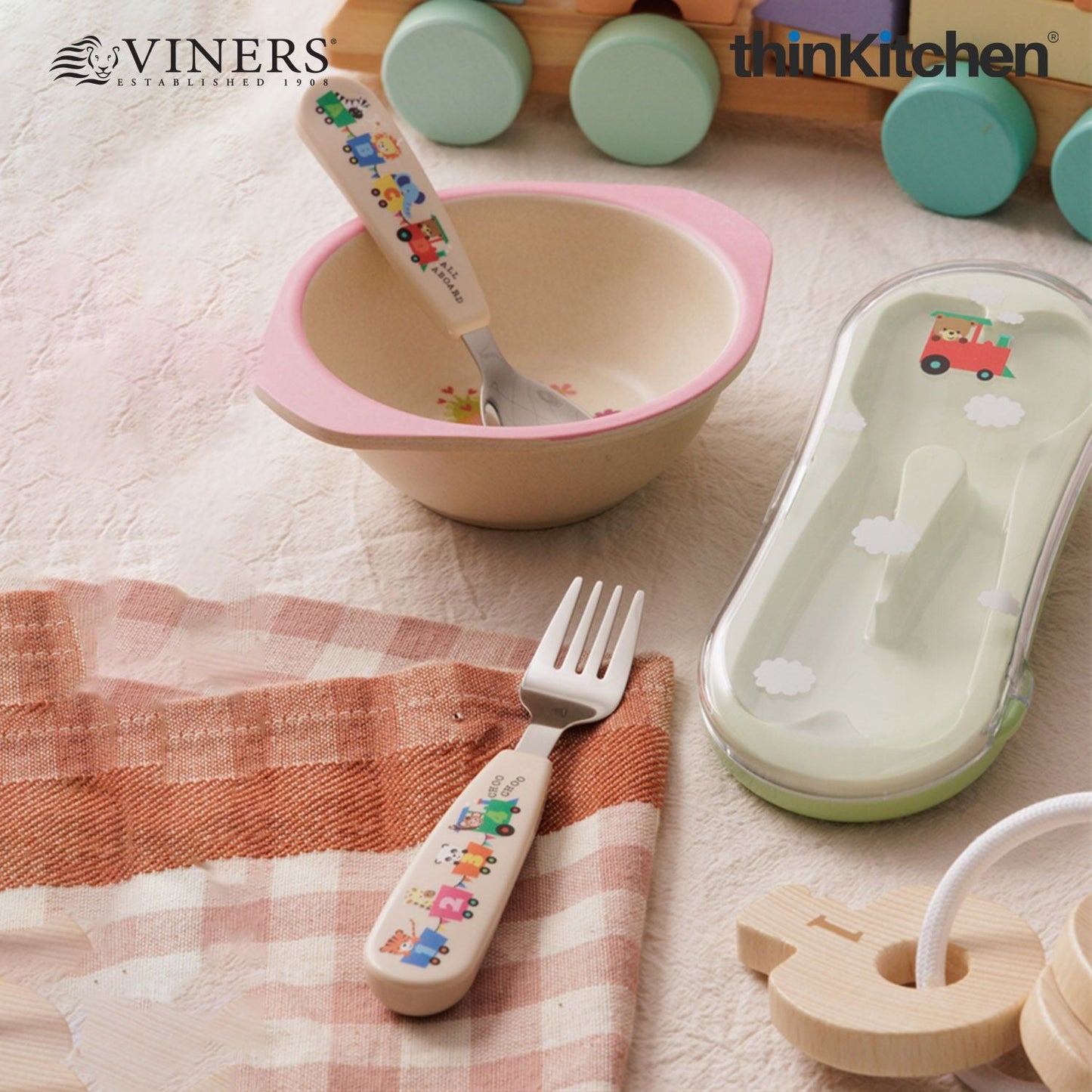 Viners 2-Piece Cutlery Travel Set (Fork, Spoon & Travel Case)