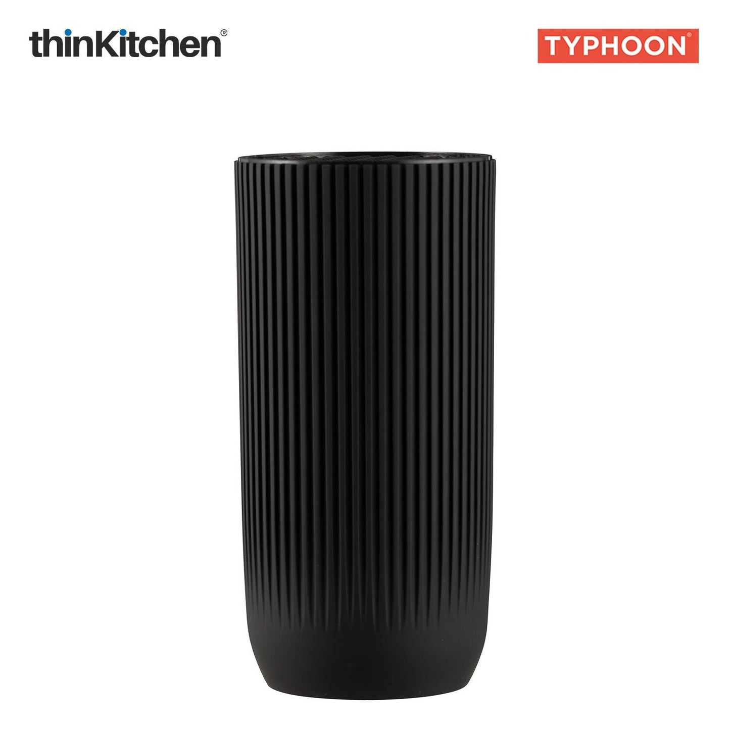 Viners Premium International Stainless Steel Sharp Kitchen Knife Block Set of 5 Pcs, Black Ripple | Cutting & Chopping, Comfortable Grip| Crafted in UK