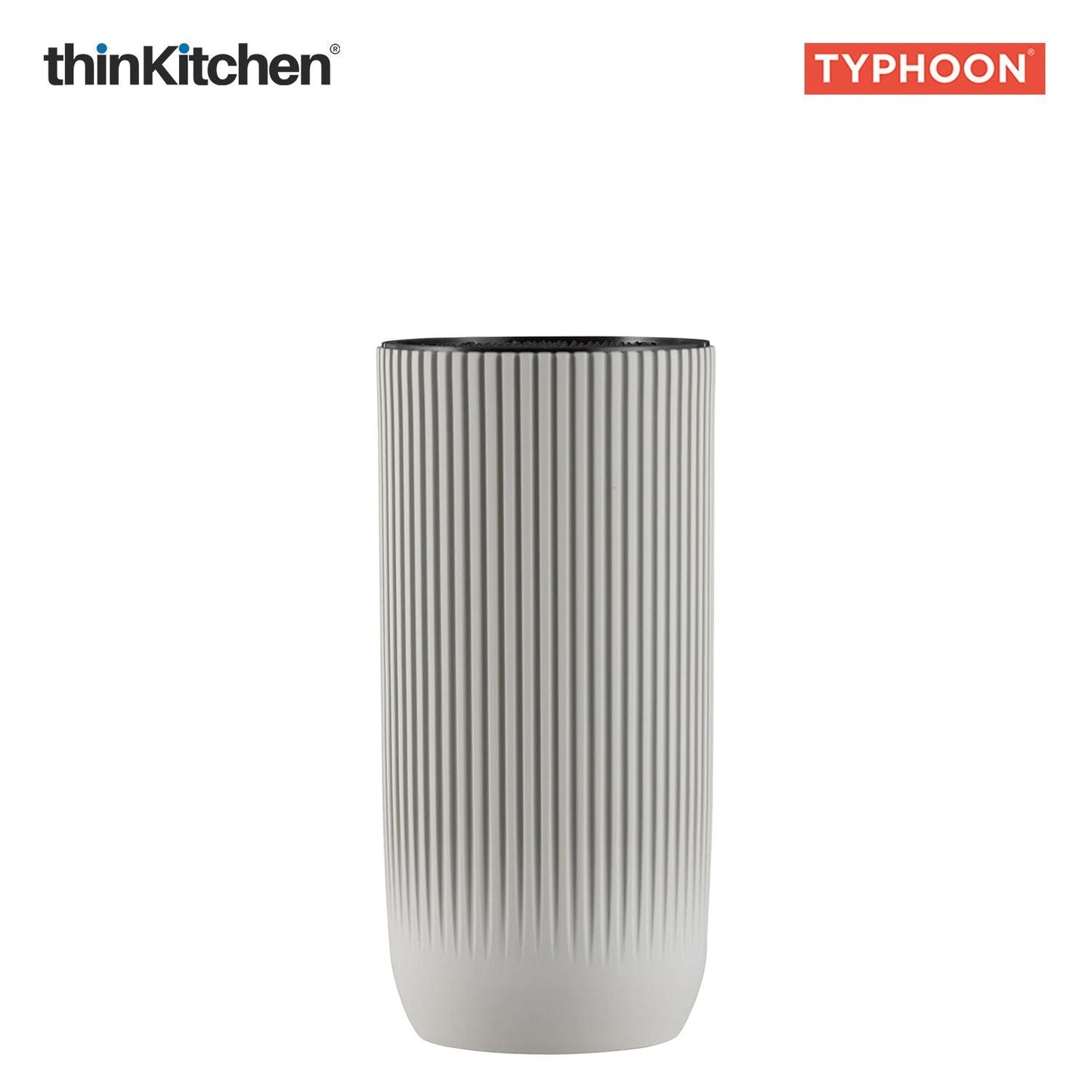 Viners Premium International Stainless Steel Sharp Kitchen Knife Block Set of 5 Pcs, Grey Ripple | Cutting & Chopping, Comfortable Grip| Crafted in UK