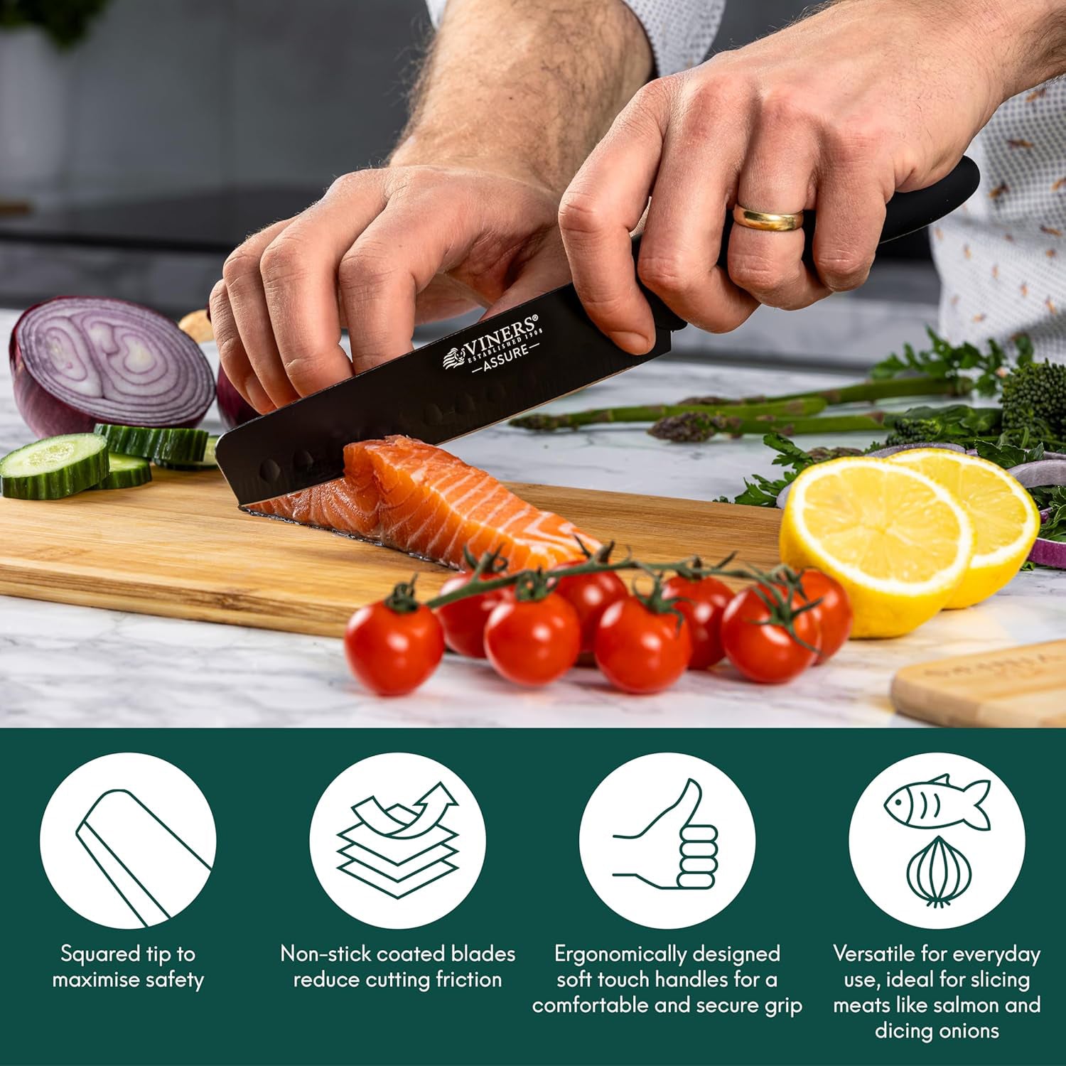 Viners Assure Santoku Knife – 15 cm - 3