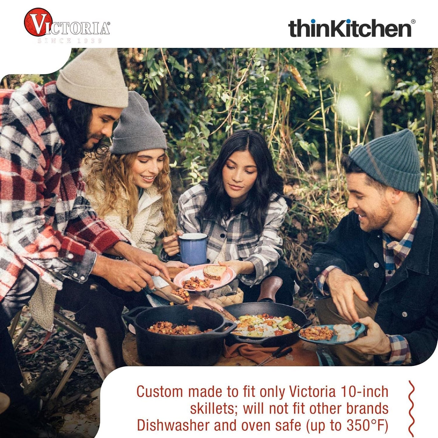 Victoria Round 10-Inch Glass Lid for Cast Iron Skillet or Pan, Custom Made for Only Victoria Brand, Diameter 9.5-Inch