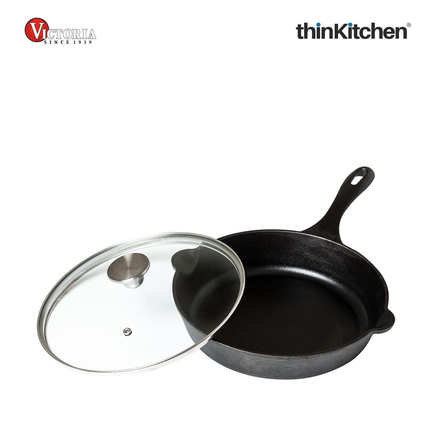 Victoria Round 10-Inch Glass Lid for Cast Iron Skillet or Pan, Custom Made for Only Victoria Brand, Diameter 9.5-Inch - 5