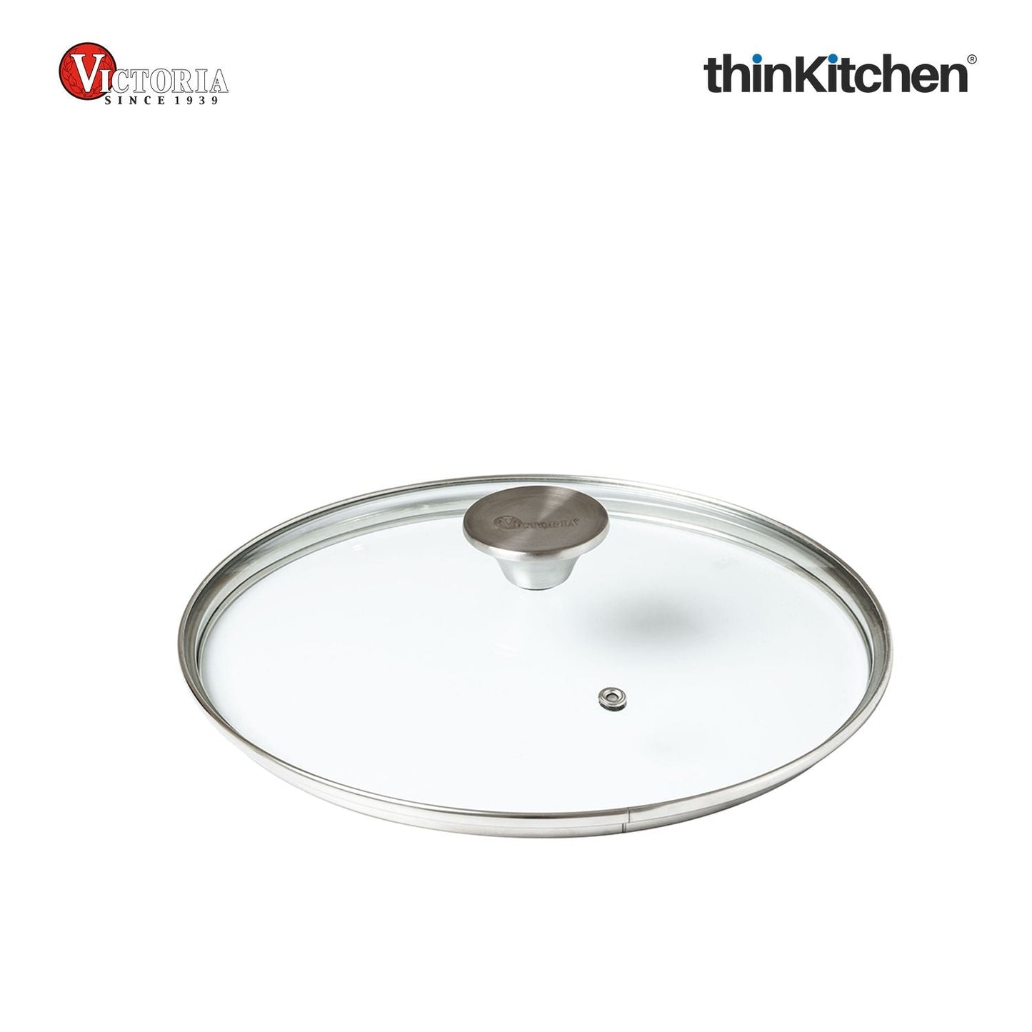 Victoria Round 10-Inch Glass Lid for Cast Iron Skillet or Pan, Custom Made for Only Victoria Brand, Diameter 9.5-Inch