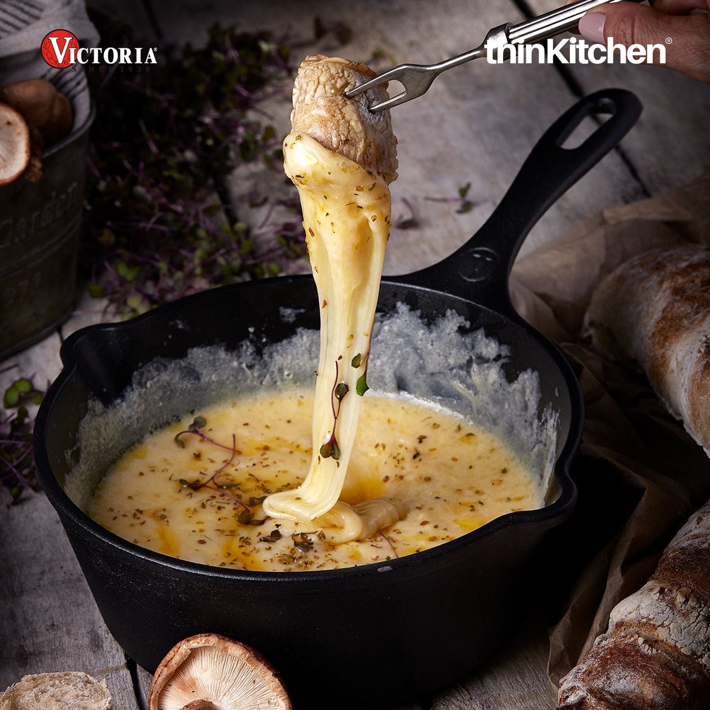 Victoria Cast Iron Saucepan, Cast Iron Melting Pot, Made in Colombia, 0.45QT