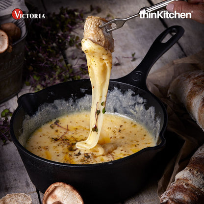 Victoria Cast Iron Saucepan, Cast Iron Melting Pot, Made in Colombia, 0.45QT