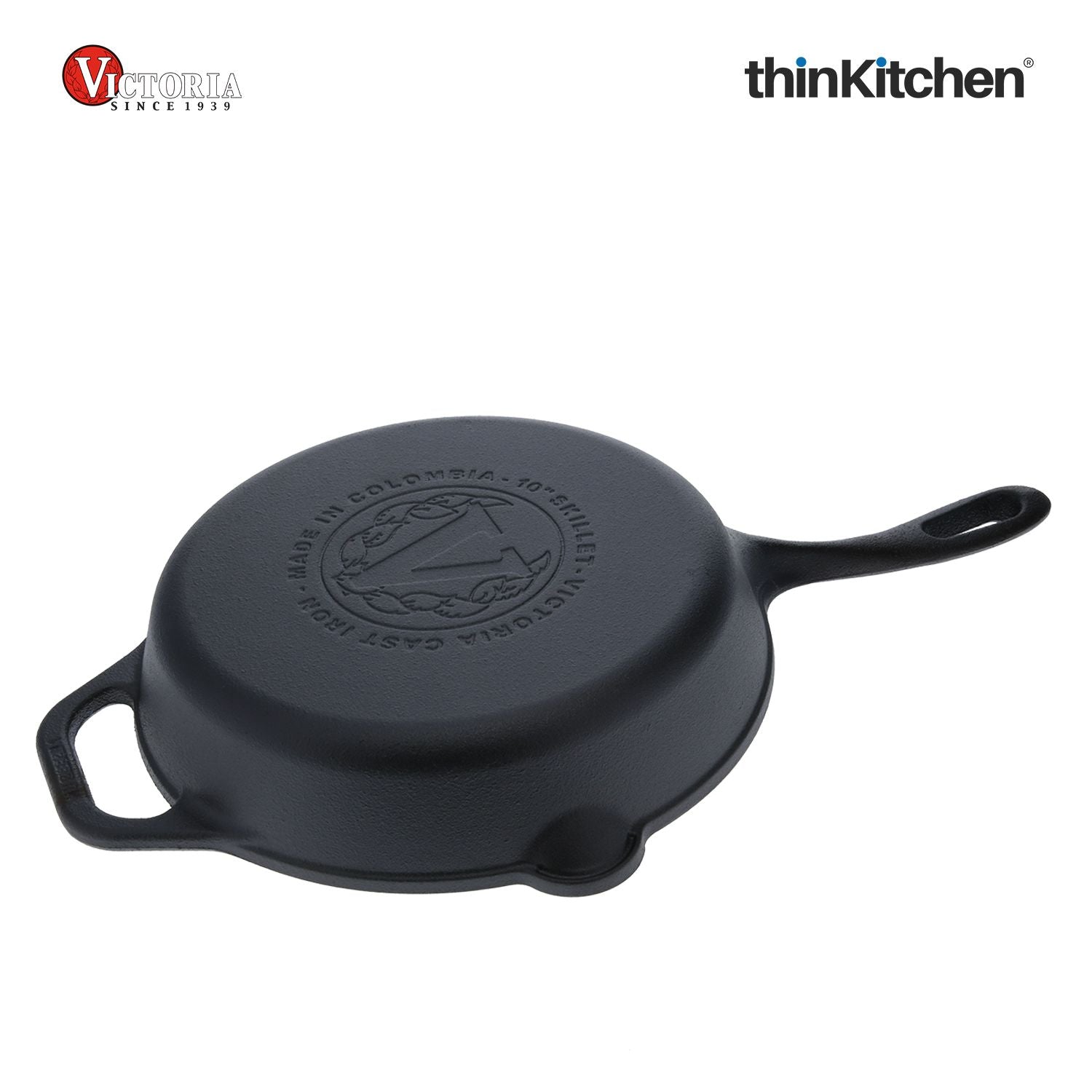 Victoria 10-Inch Cast Iron Skillet, Pre-Seasoned Cast-Iron Frying Pan with Long Handle, Made in Colombia - 7