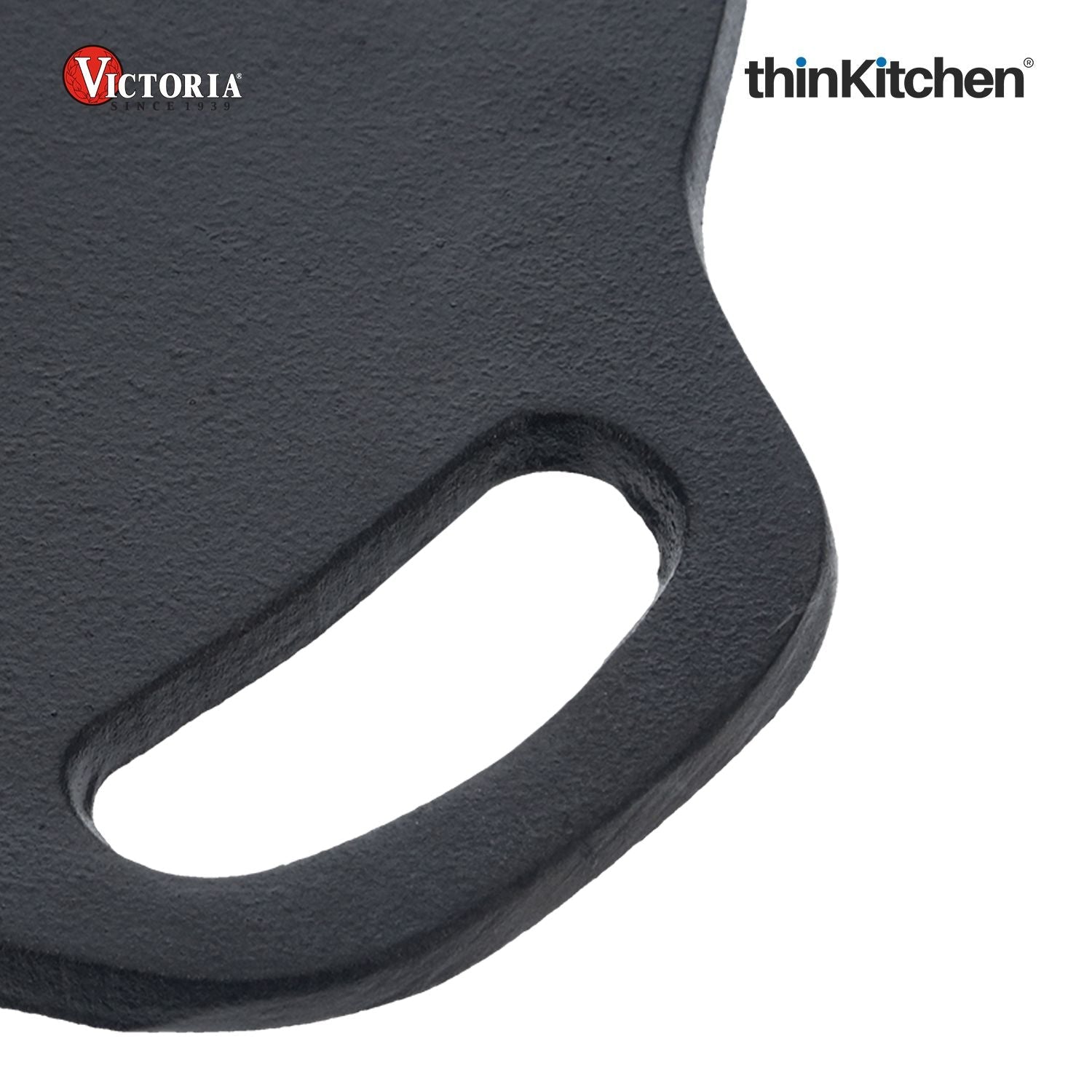 Victoria 12-Inch Cast Iron Tawa Dosa Pan | Pre-Seasoned Cast Iron Dosa Tawa, Crepe & Pizza Pan with Loop Handle | Durable Cast Iron Dosa Pan Made in Colombia - 4