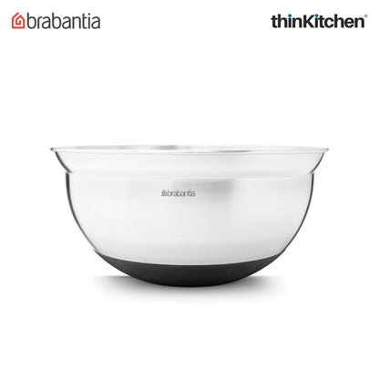 Brabantia Matt Steel Profile Mixing Bowl, 3.0L
