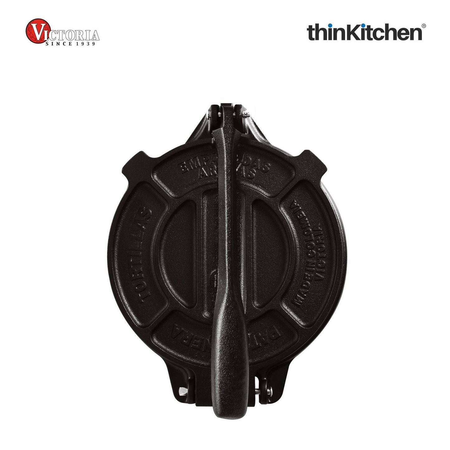 Victoria 8-Inch Cast Iron Tortilla Press | Commercial-Grade Tortilla Maker for Tortillas, Tacos, Roti, Puri & More | Durable HD Iron, Made in Colombia