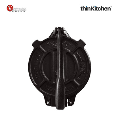 Victoria 8-Inch Cast Iron Tortilla Press | Commercial-Grade Tortilla Maker for Tortillas, Tacos, Roti, Puri & More | Durable HD Iron, Made in Colombia