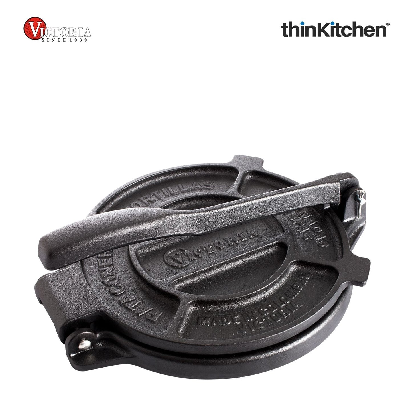 Victoria 8-Inch Cast Iron Tortilla Press | Commercial-Grade Tortilla Maker for Tortillas, Tacos, Roti, Puri & More | Durable HD Iron, Made in Colombia