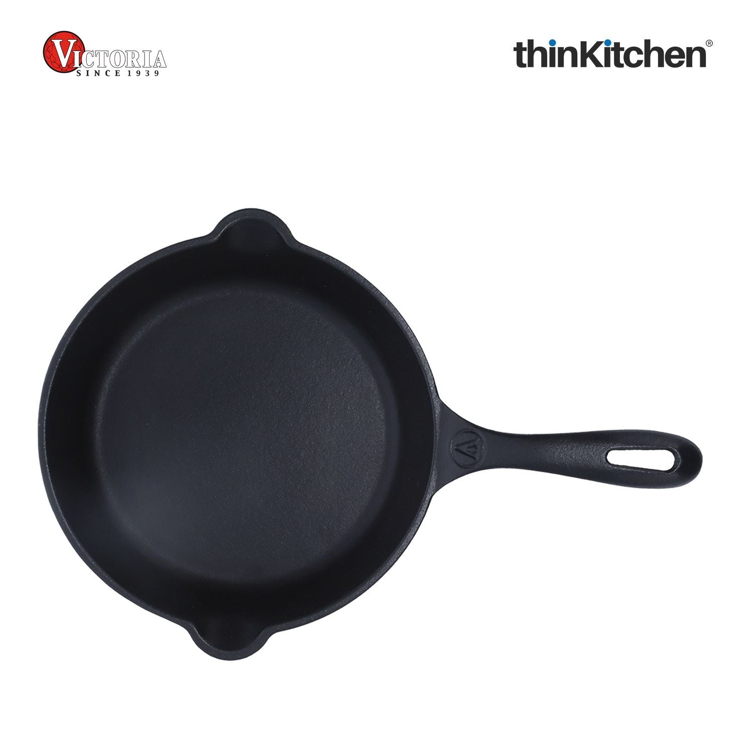 Victoria - SKL-208 Victoria Cast Iron Skillet. Small Frying Pan Seasoned with 100% Kosher Certified Non-GMO Flaxseed Oil, 8", Black - 3