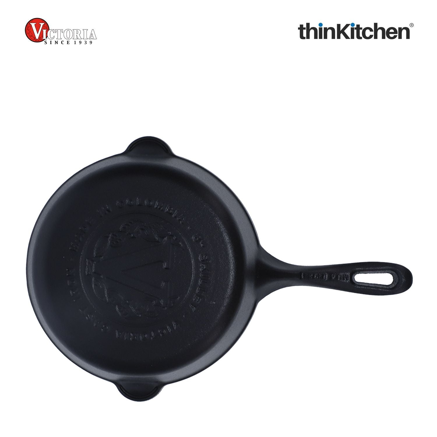 Victoria - SKL-208 Victoria Cast Iron Skillet. Small Frying Pan Seasoned with 100% Kosher Certified Non-GMO Flaxseed Oil, 8", Black - 4