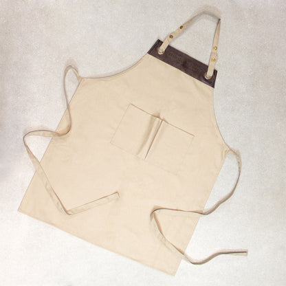 thinKitchen™ Beige Apron with Pockets