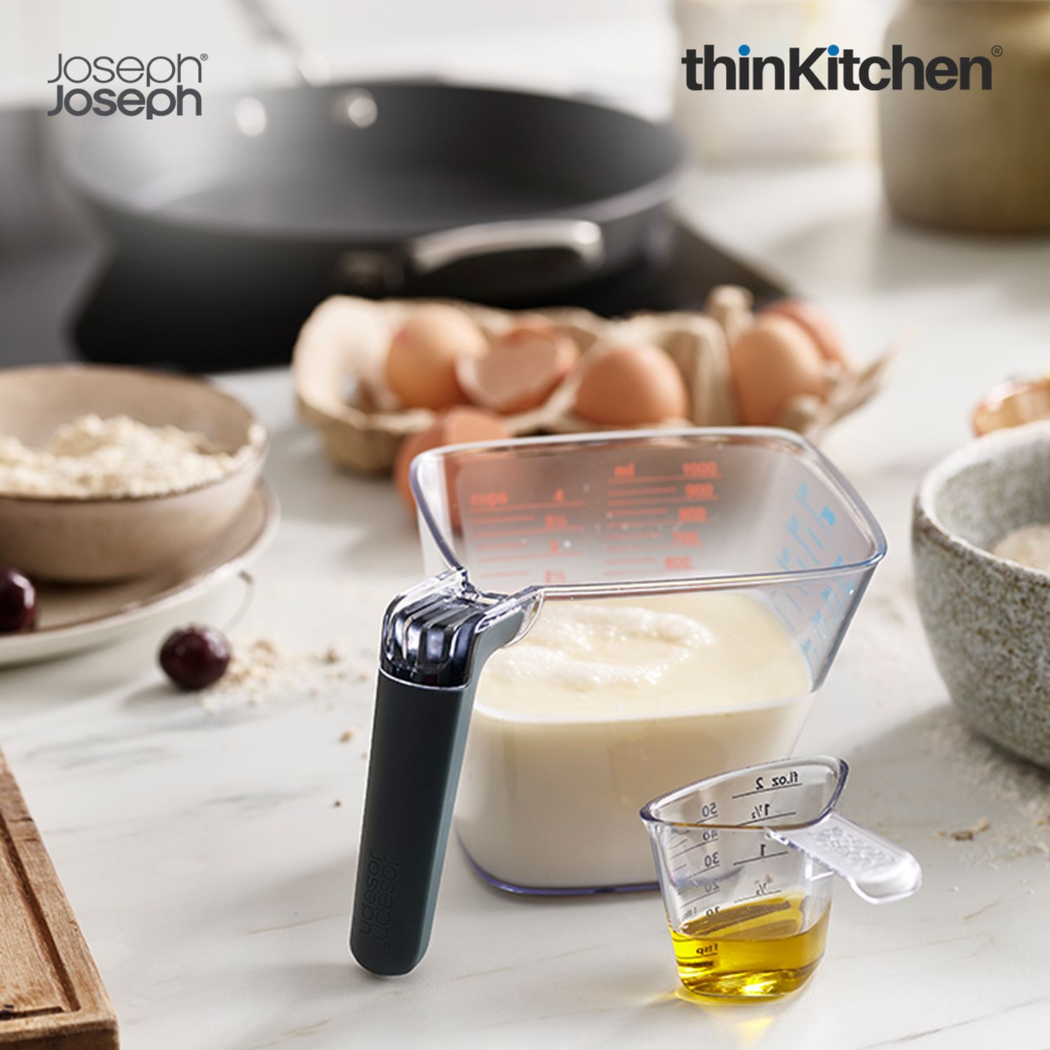 Joseph joseph Align™ 2-piece easy-read measuring jug set - 3