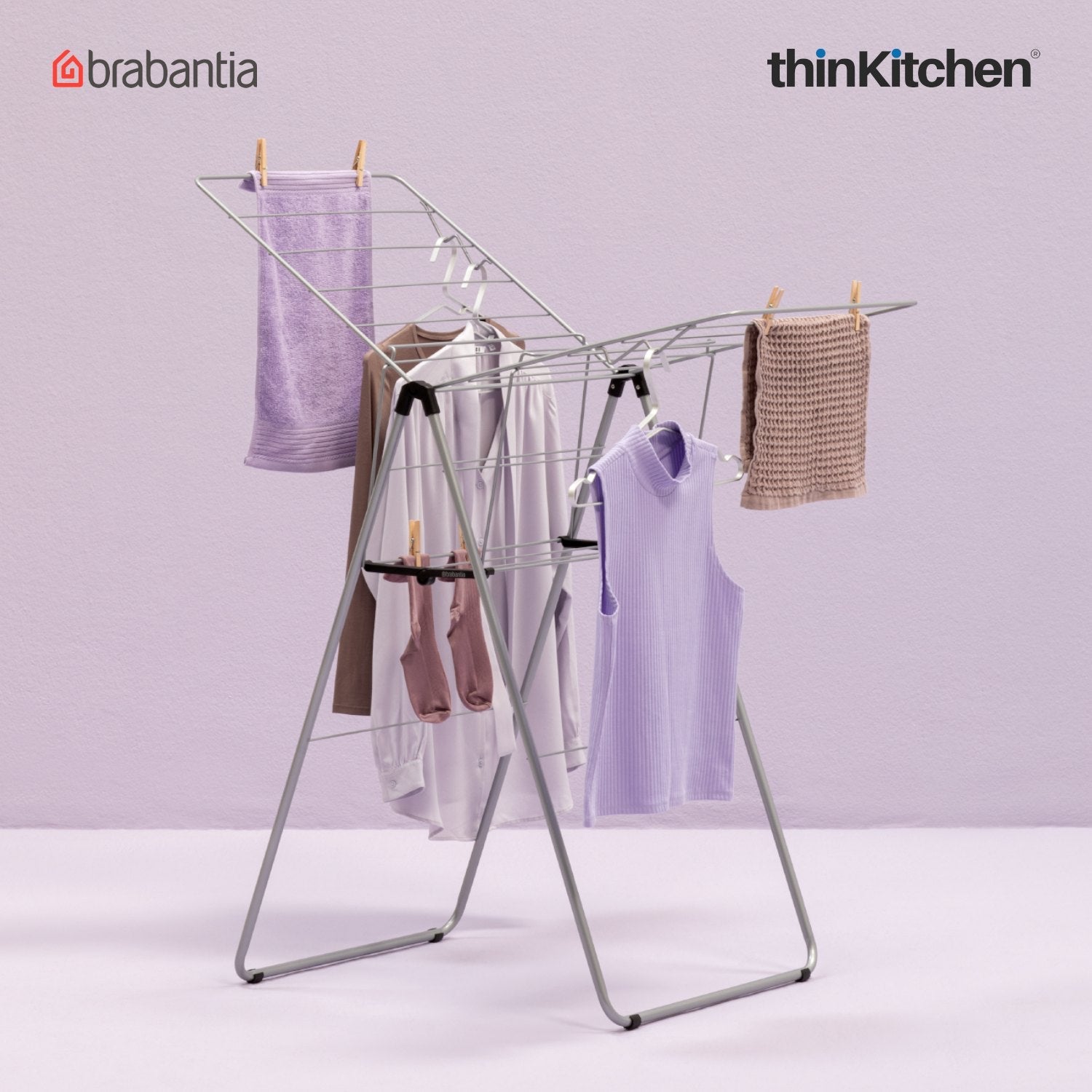 Brabantia Hangon Drying Rack 15 Meters Metallic Grey - 1
