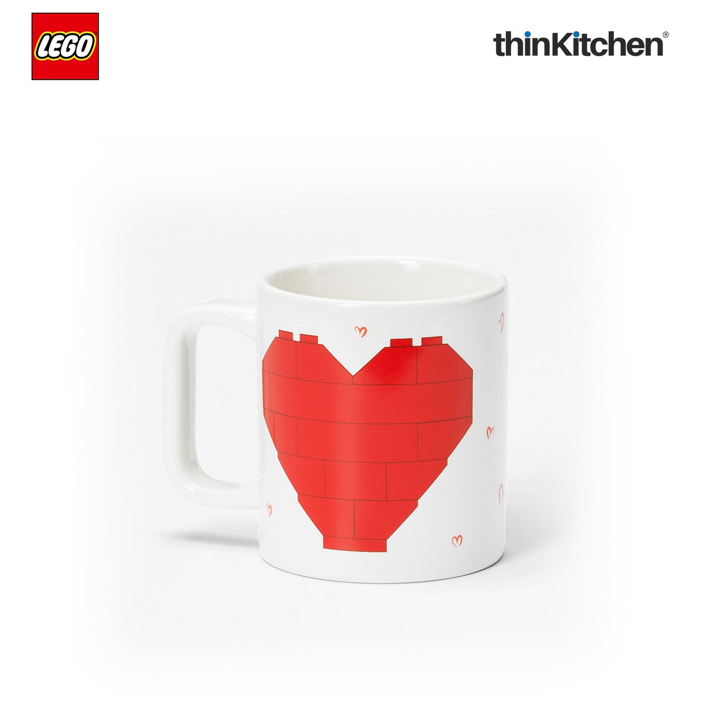 LEGO Love Ceramic Coffee & Tea Mug 300ml for Kids & Adults | Durable Novelty Coffee Gift Mug