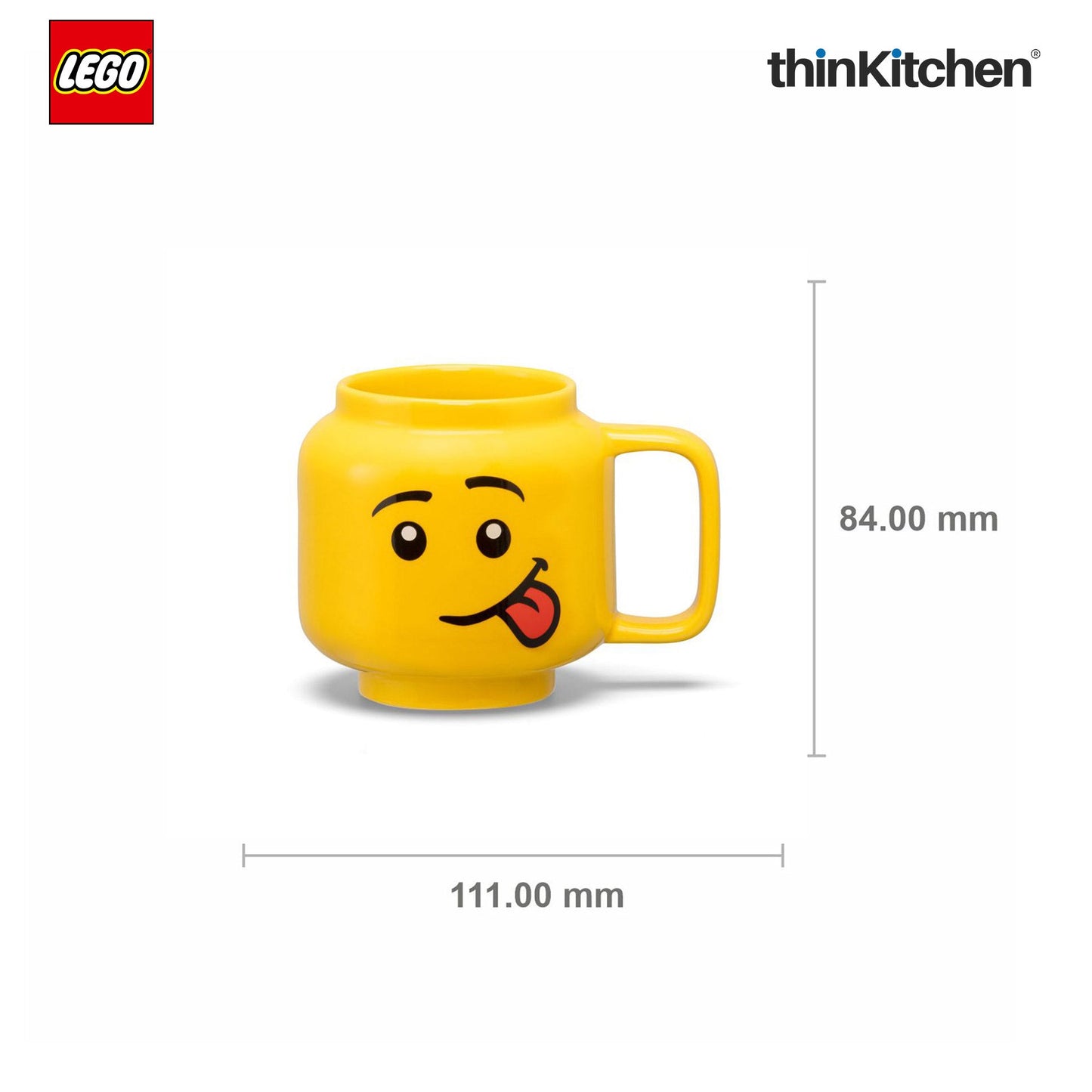 LEGO Iconic Silly Ceramic Mug for Tea, Coffee, 255ml  for Kids & Adults | Gift Mug for Office & Home Use