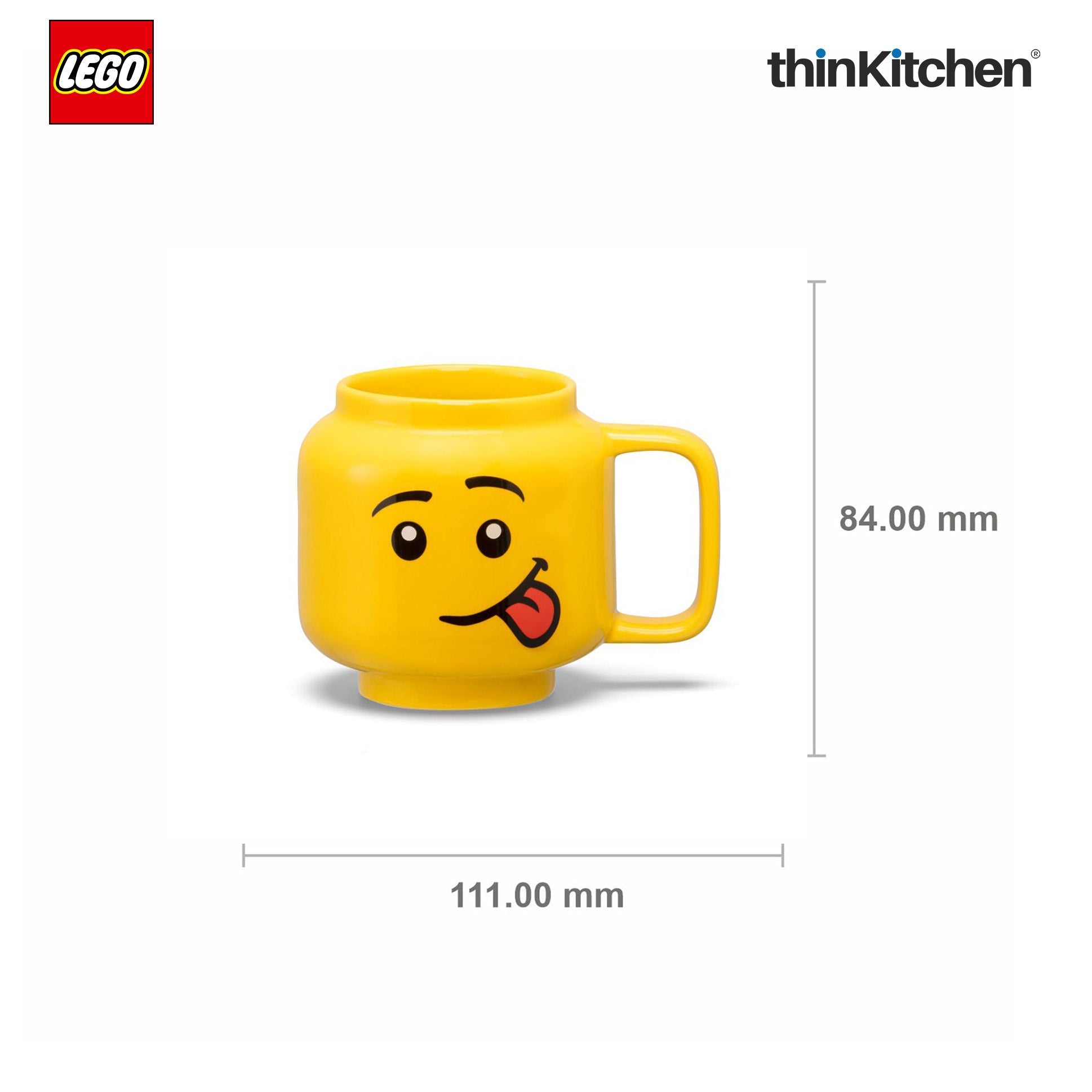 LEGO Iconic Silly Ceramic Mug for Tea, Coffee, 255ml  for Kids & Adults | Gift Mug for Office & Home Use - 2