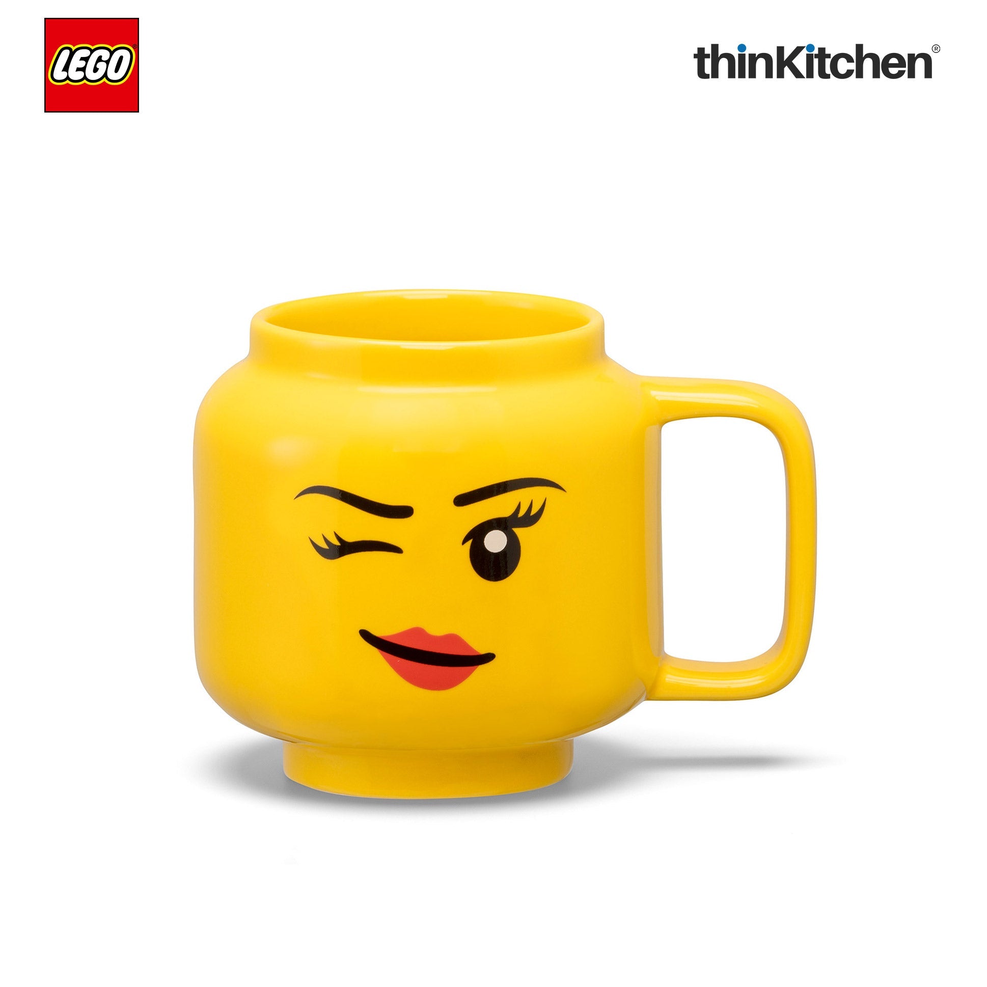 LEGO Iconic Winking Ceramic Mug for Tea, Coffee, 255ml  for Kids & Adults | Gift Mug for Office & Home Use - 1