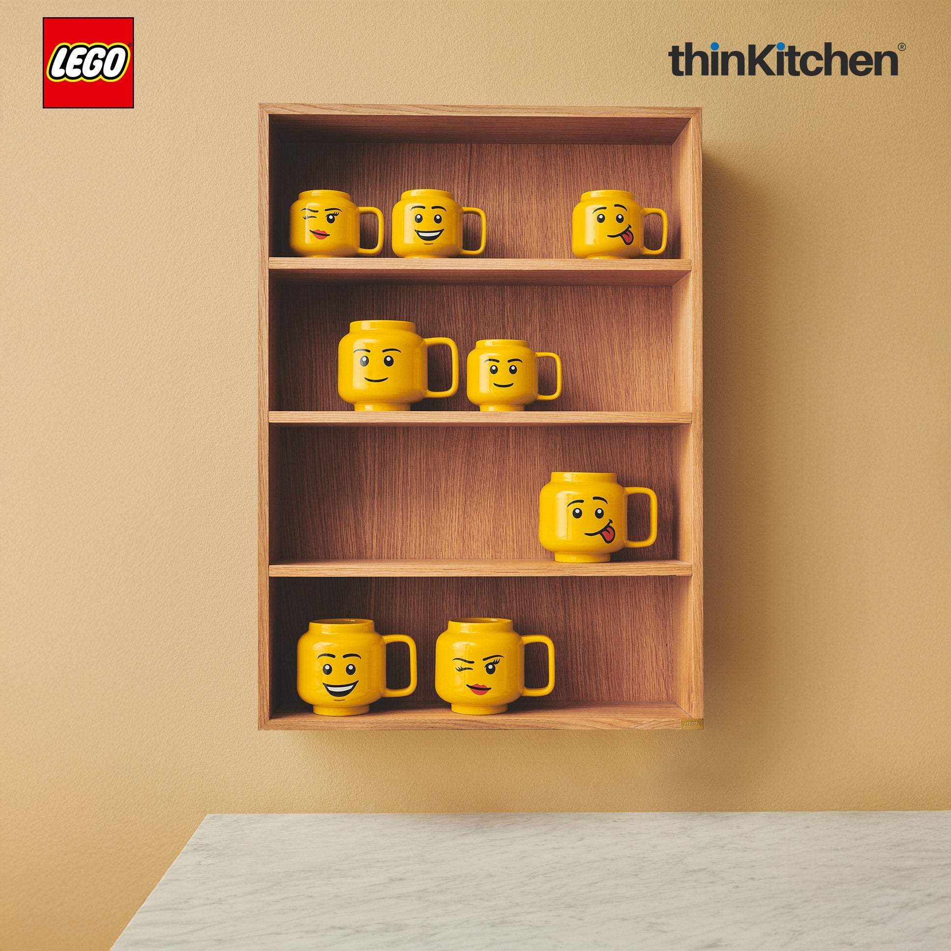 LEGO Iconic Winking Ceramic Mug for Tea, Coffee, 255ml  for Kids & Adults | Gift Mug for Office & Home Use - 5