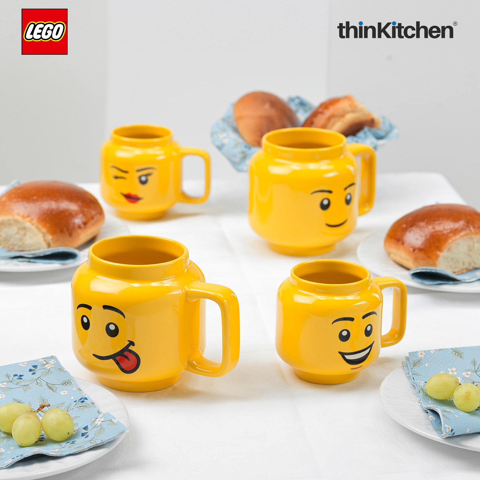 LEGO Iconic Winking Ceramic Mug for Tea, Coffee, 255ml  for Kids & Adults | Gift Mug for Office & Home Use - 3