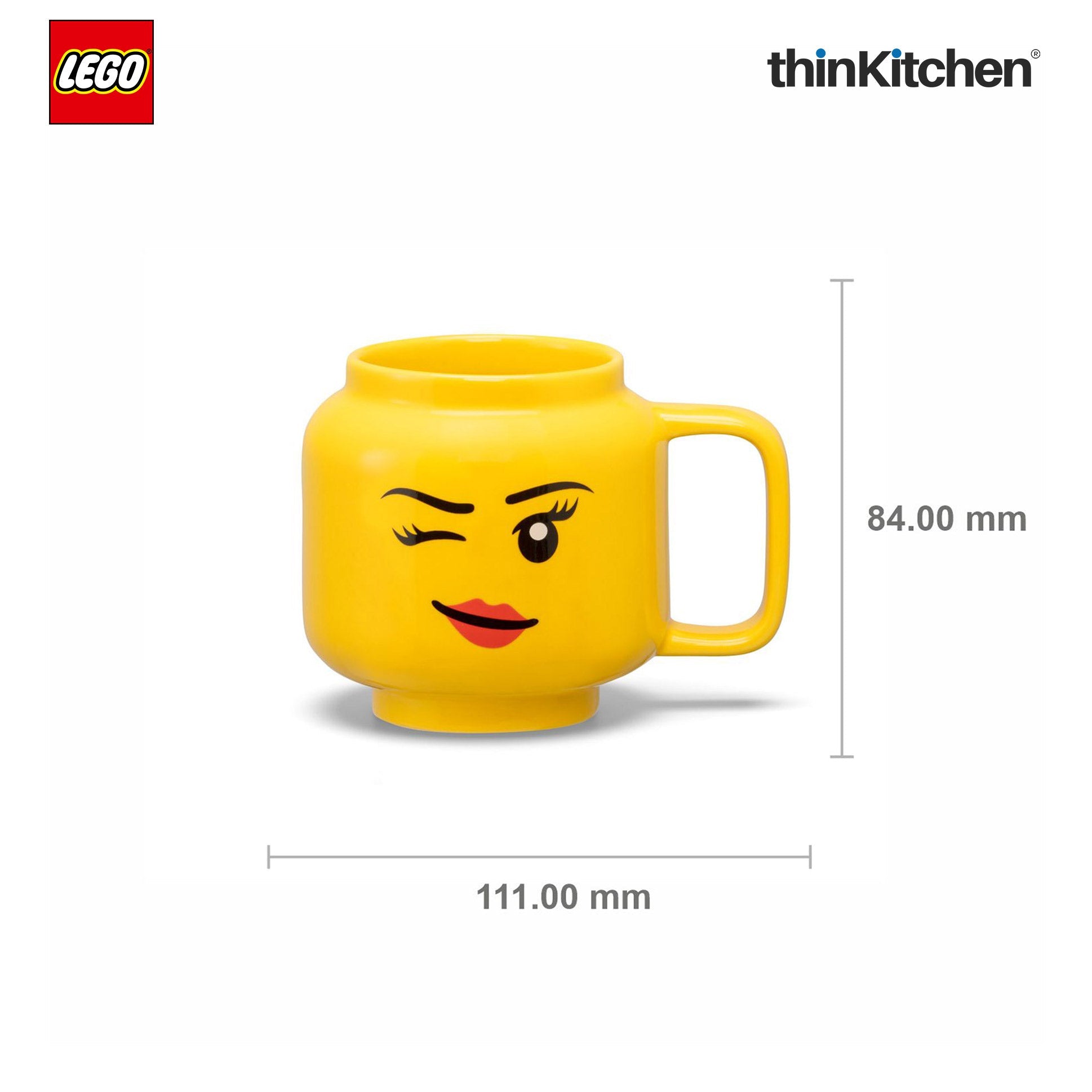LEGO Iconic Winking Ceramic Mug for Tea, Coffee, 255ml  for Kids & Adults | Gift Mug for Office & Home Use - 2