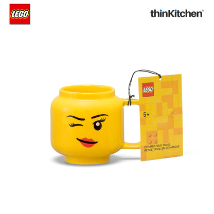 LEGO Iconic Winking Ceramic Mug for Tea, Coffee, 255ml  for Kids & Adults | Gift Mug for Office & Home Use