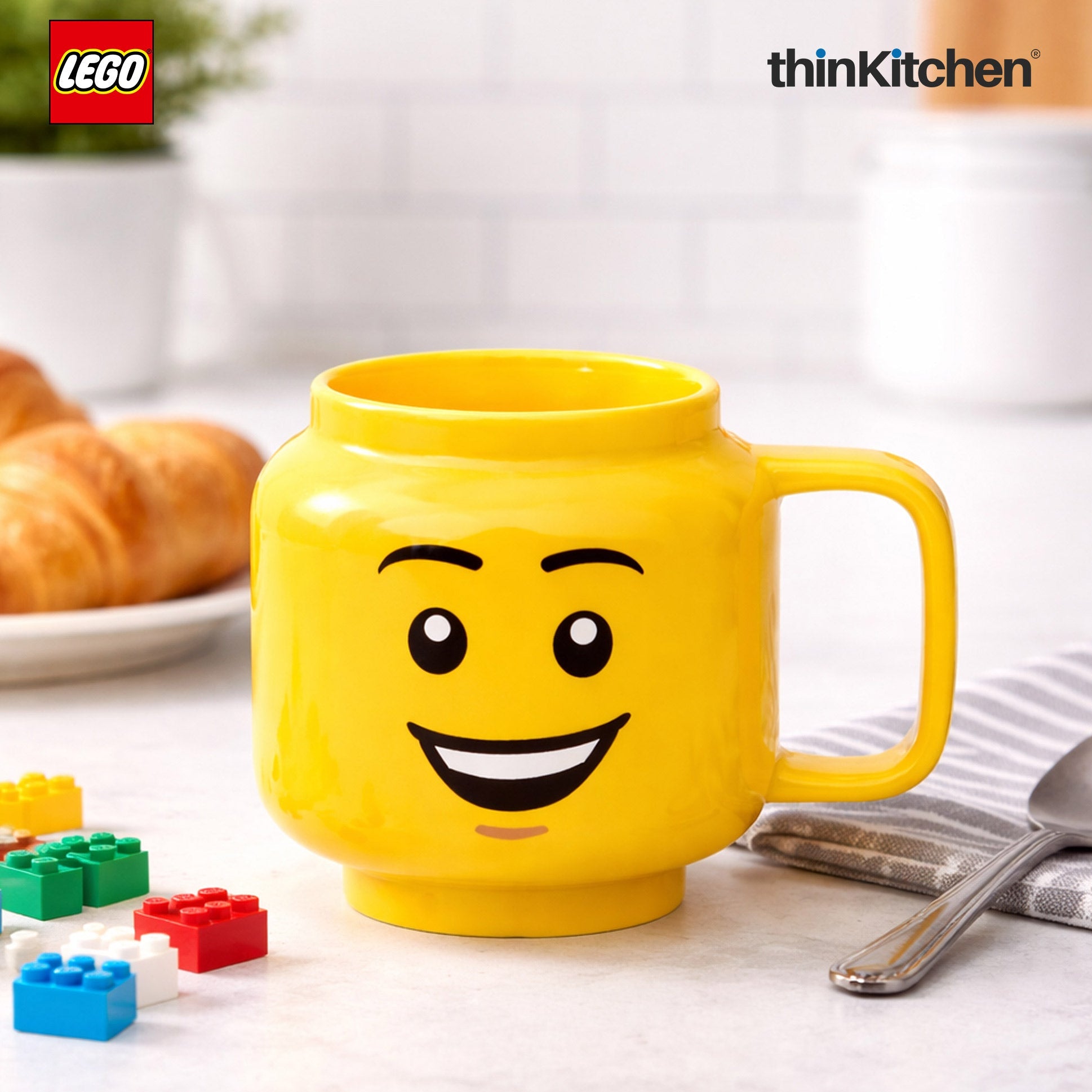 LEGO Iconic Happy Boy Ceramic Mug for Tea, Coffee, 255ml  for Kids & Adults | Gift Mug for Office & Home Use - 3