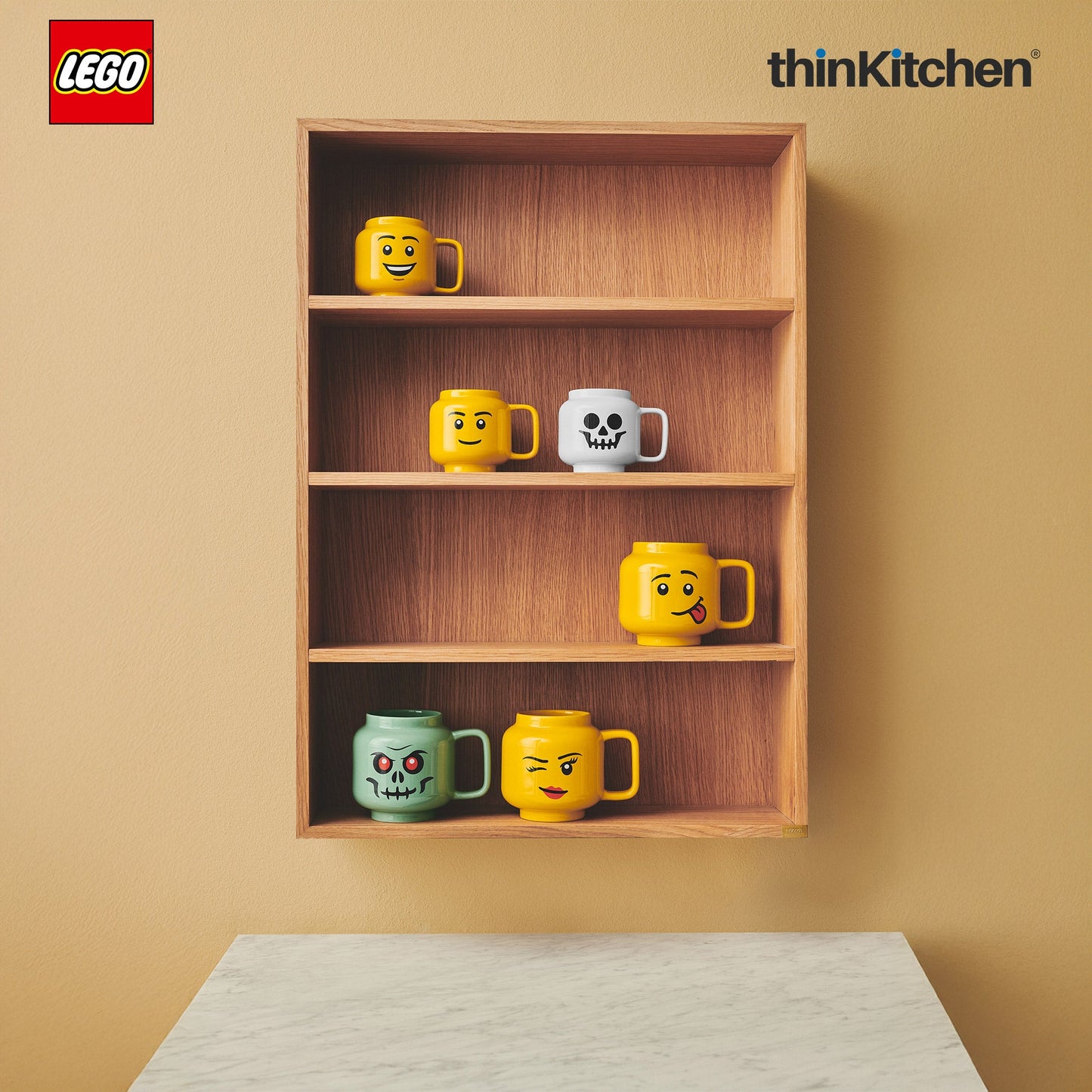 LEGO Iconic Skelaton Ceramic Mug for Tea, Coffee, 255ml  for Kids & Adults | Gift Mug for Office & Home Use