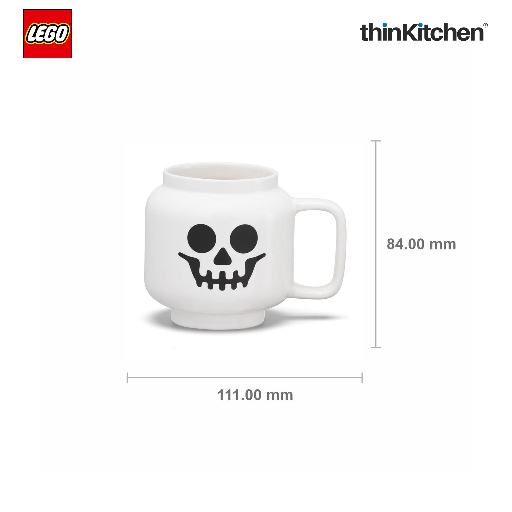 LEGO Iconic Skelaton Ceramic Mug for Tea, Coffee, 255ml  for Kids & Adults | Gift Mug for Office & Home Use - 2