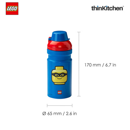 LEGO Iconic Kids School Lunch Set with 390ml Water Bottle & 1.7L Lunch Box | BPA Free Travel Lunch Set for Kids & Adults