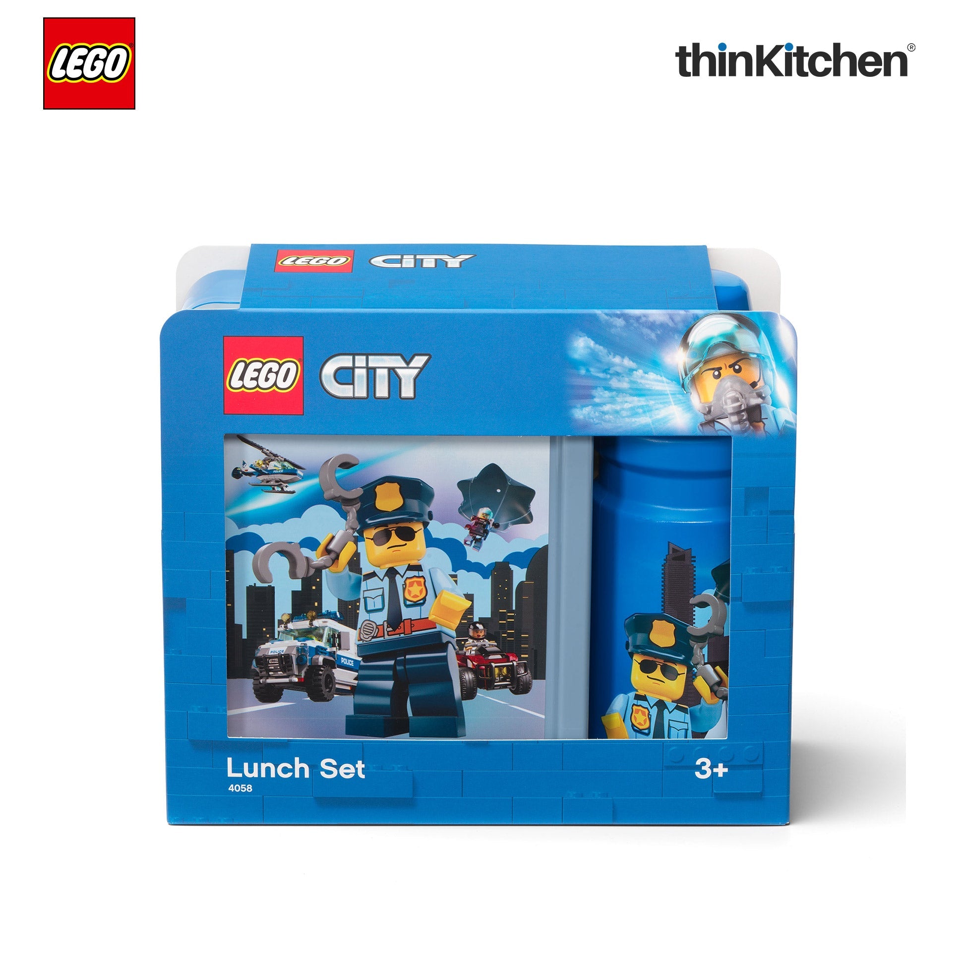 LEGO  City Series School Lunch Set with 390ml Water Bottle & 1.7L Lunch Box for Kids | BPA Free, Travel Lunch Set for Kids & Adults - 5