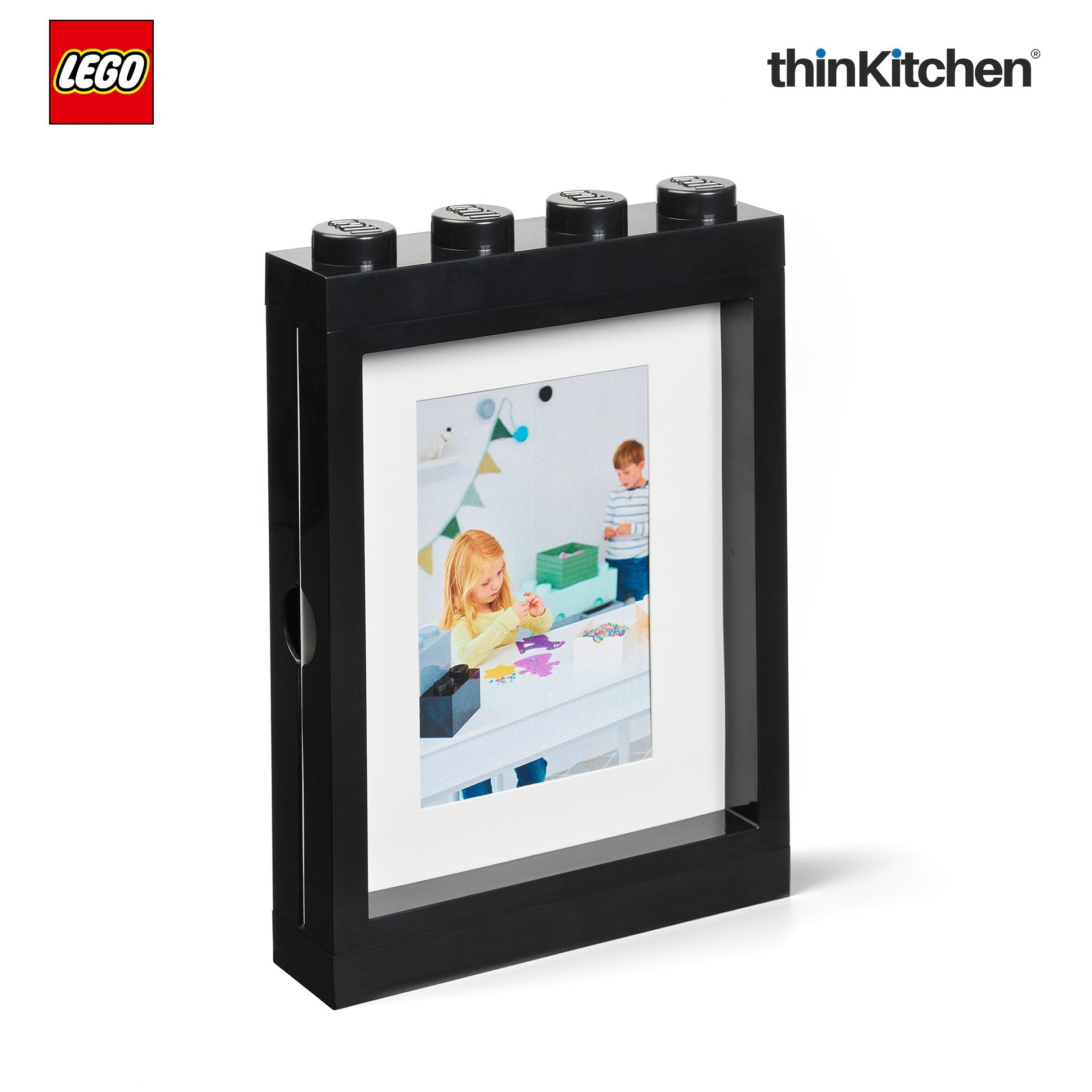LEGO Decorative Photo Frame - 6x4 Inches, Black | Picture Frame for Kids Room, Bedroom & Living Room Décor - 1