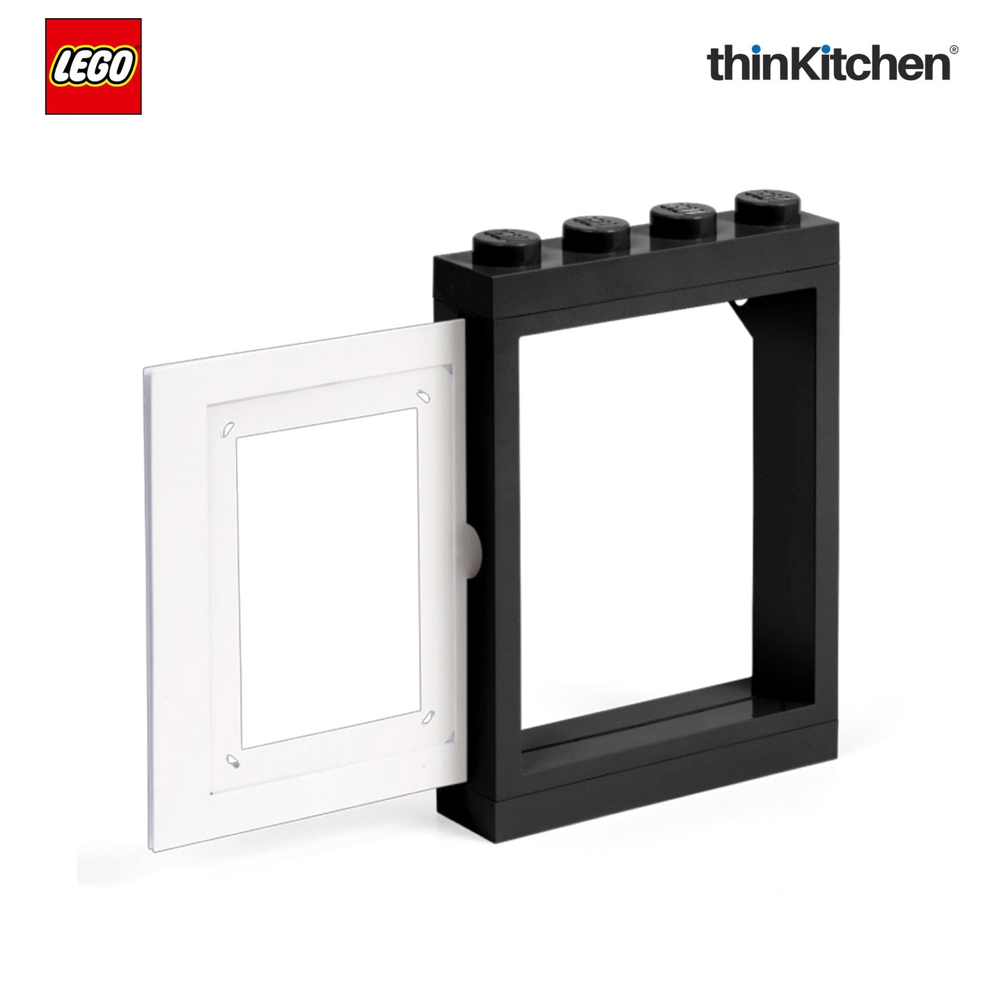 LEGO Decorative Photo Frame - 6x4 Inches, Black | Picture Frame for Kids Room, Bedroom & Living Room Décor