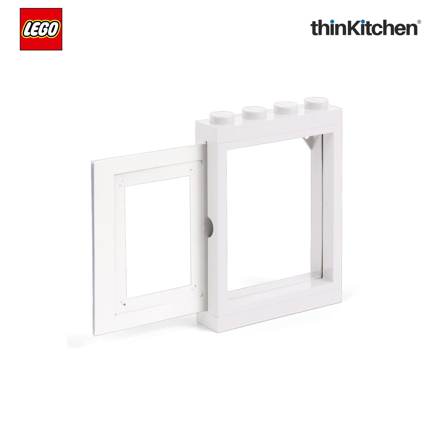 LEGO Decorative Photo Frame - 6x4 Inches, White | Picture Frame for Kids Room, Bedroom & Living Room Decor
