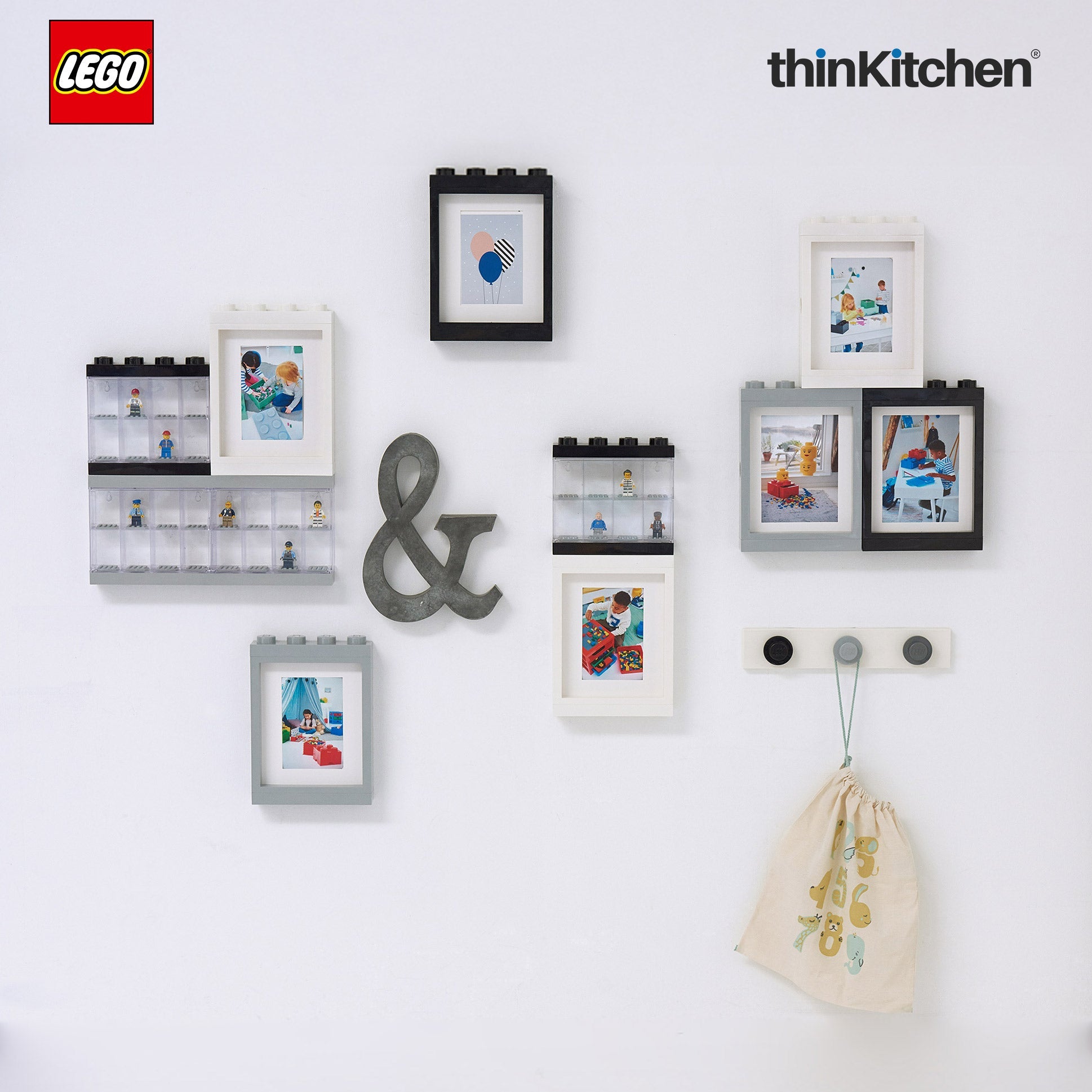 LEGO Decorative Photo Frame - 6x4 Inches, White | Picture Frame for Kids Room, Bedroom & Living Room Decor - 4
