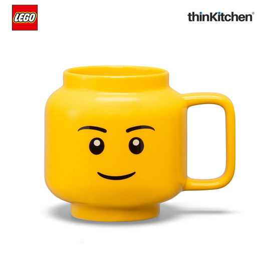 LEGO Iconic Ceramic Mug for Coffee, Tea, Large, 530ml | Gift Mug for Kids & Adults