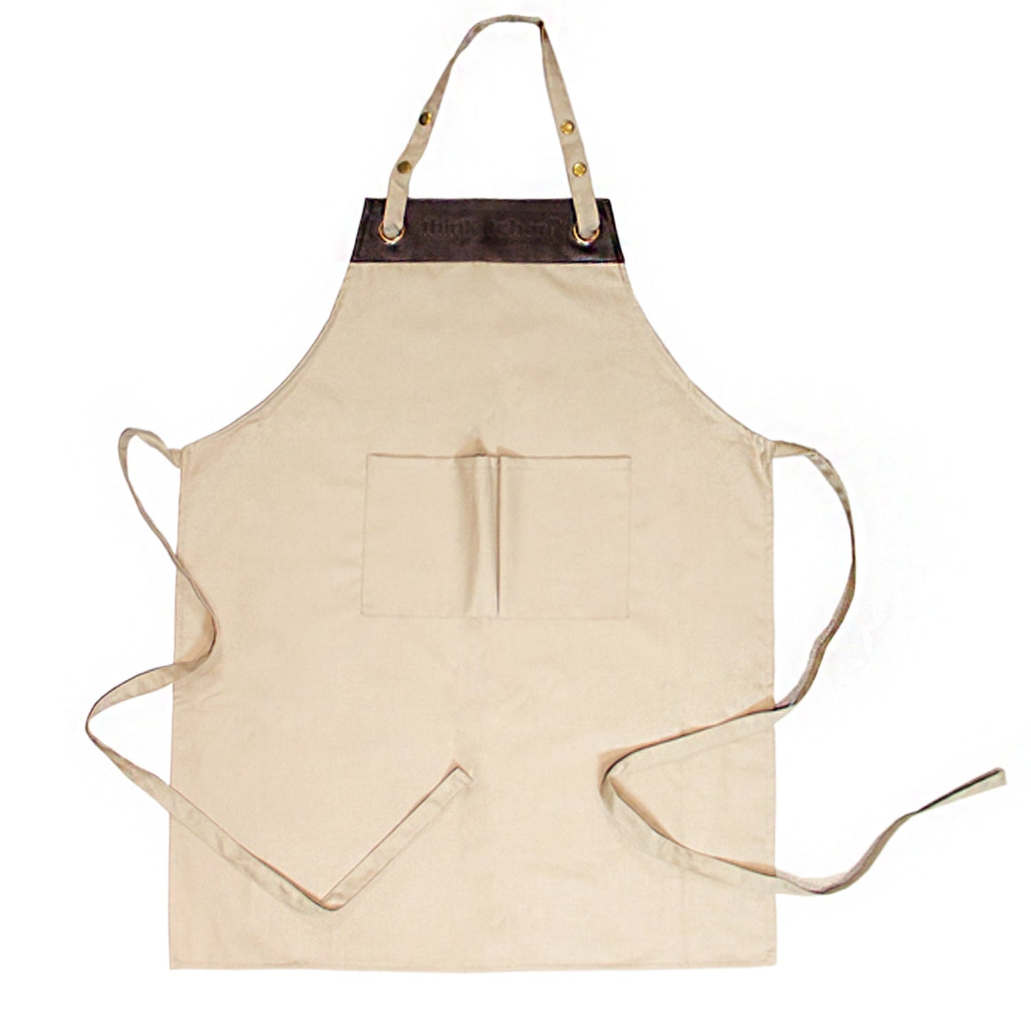 thinKitchen™ Beige Apron with Pockets