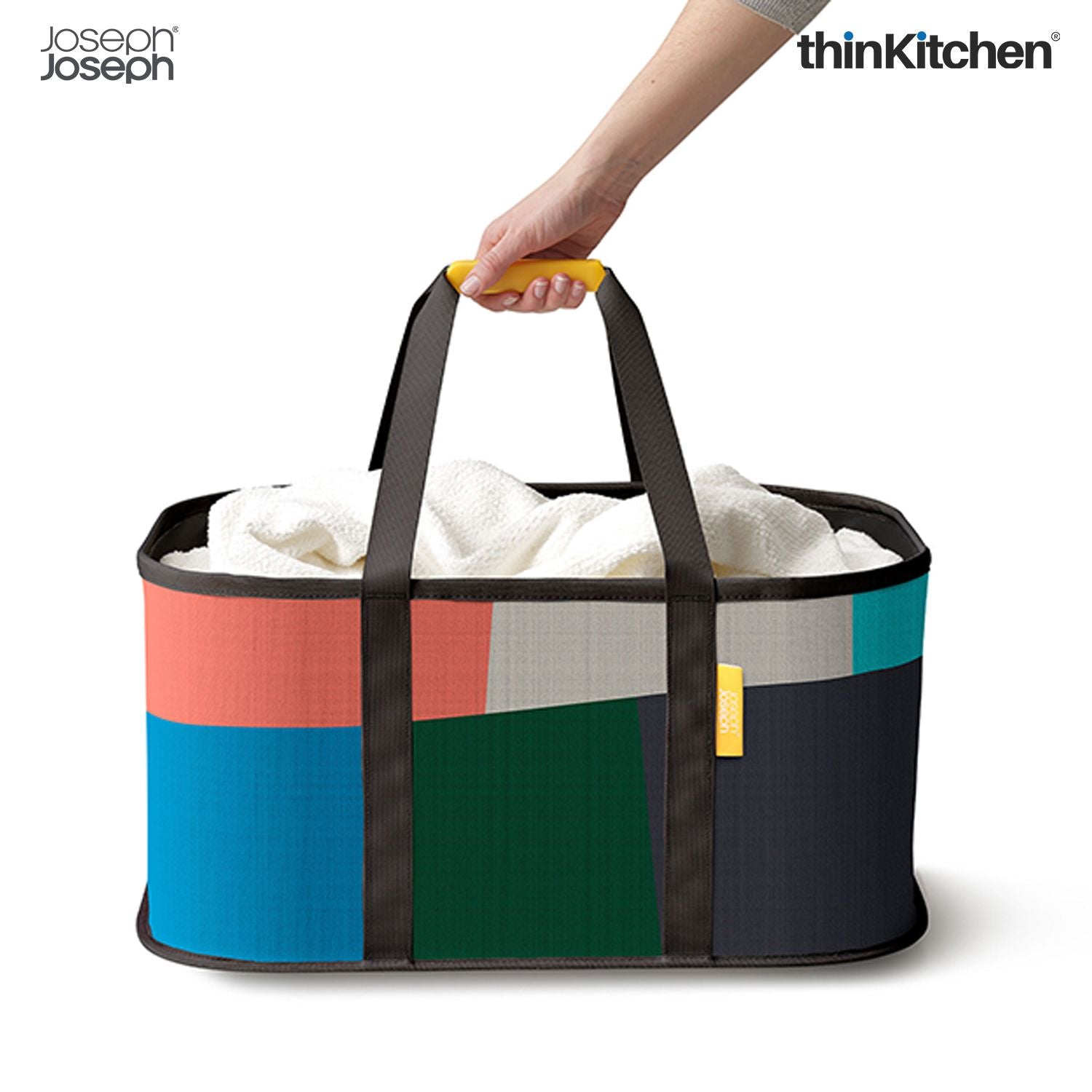 Joseph Joseph Hold-All Collapsible 35L Laundry Basket – Designer’s Collection by Jonathan Lawes – Space-Saving, Durable, Stylish, Moisture-Resistant - 3