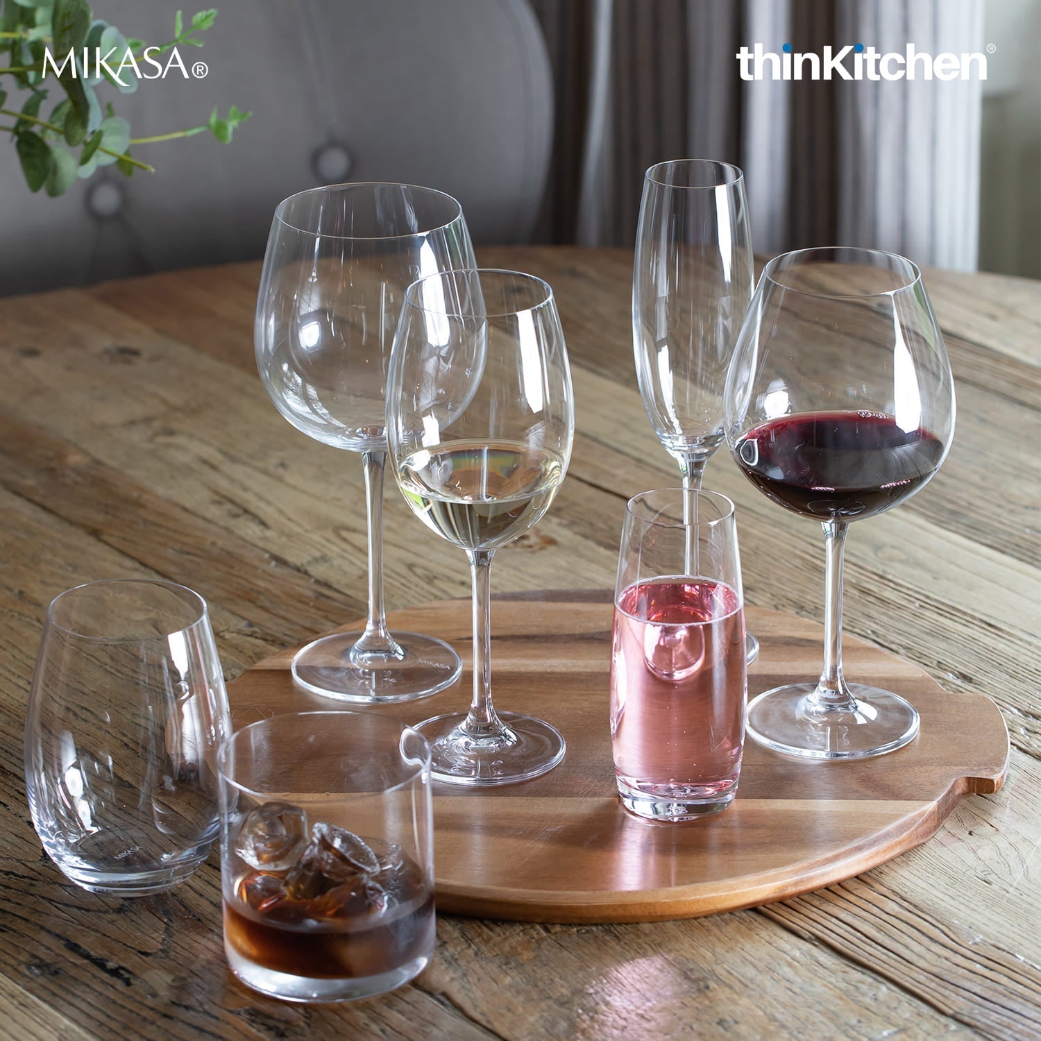 Mikasa Mikasa Glassware Mikasa Julie Set Of Four Red Wine Glasses, 468Ml, Gift Boxed - 1