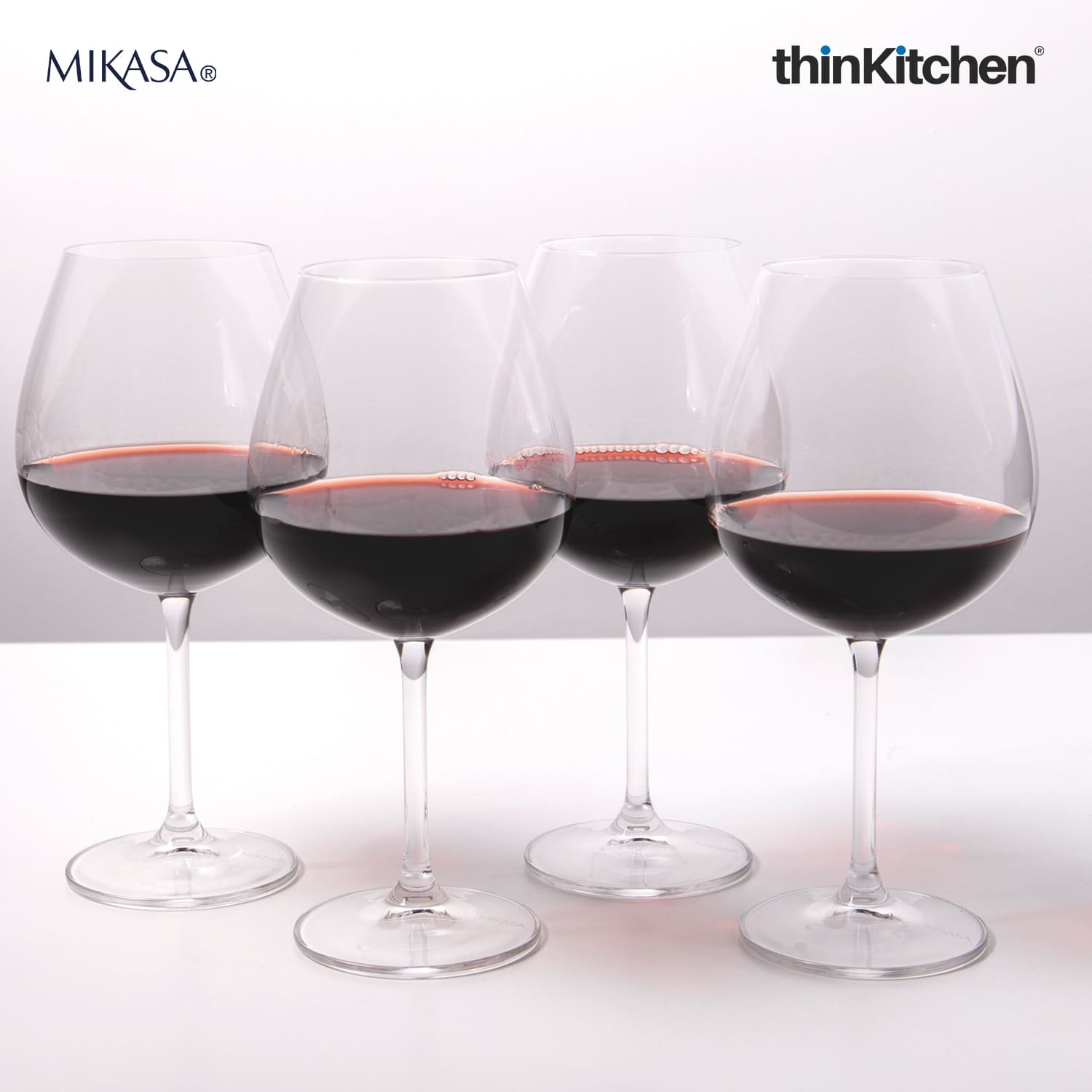 Mikasa Mikasa Glassware Mikasa Julie Set Of Four Red Wine Glasses, 468Ml, Gift Boxed - 3